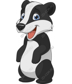  Adorable cartoon badger