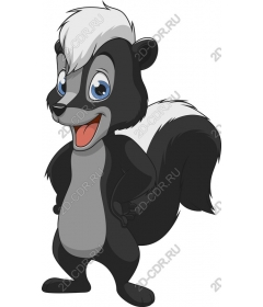  Cute cartoon skunk