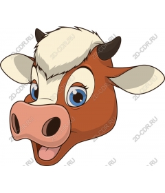  Whimsical cow's head