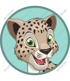  Cute playful leopard cub