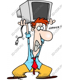  Cartoon "Technological rage"