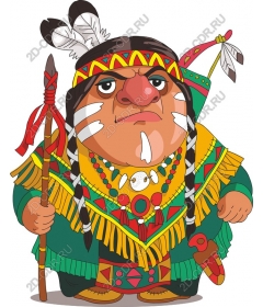 Proud leader of the indigenous peoples