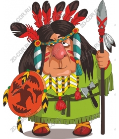 The leader of the native Americans