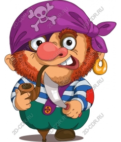 Playful pirate character