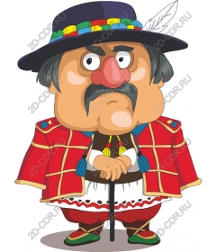  Bright cartoon traditional figurine