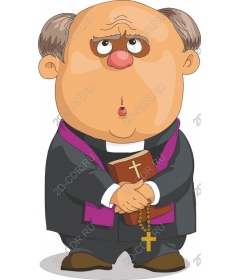  Cartoon priest