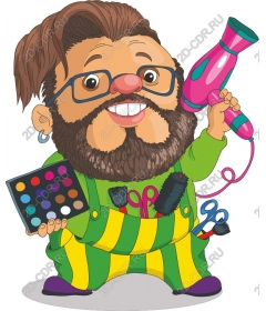 Cheerful male-hairdresser