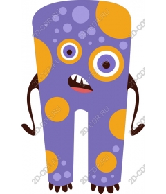  Cute purple monster