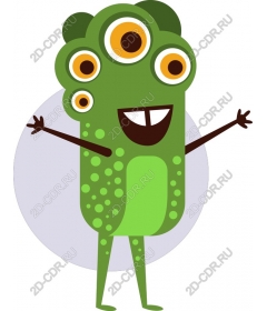  A Happy Green Monster