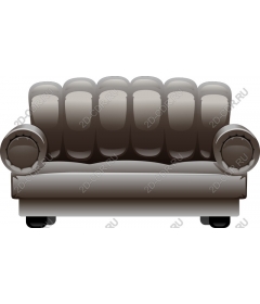  Elegant plush sofa