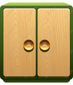  Charming wooden wardrobe