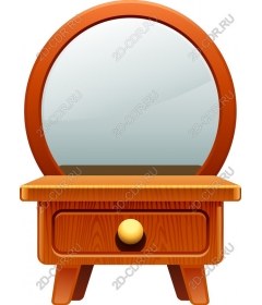  Charming wooden dresser with mirror