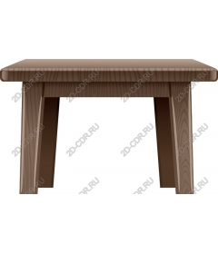 Wooden table in rustic style