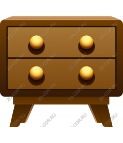  Charming wooden bedside table