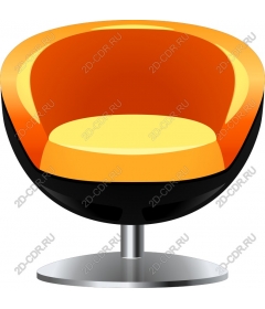  Bright, modern swivel chair
