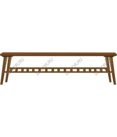 Wooden bench rustic