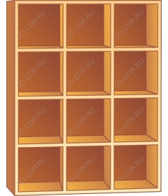 Wooden shelf for storage