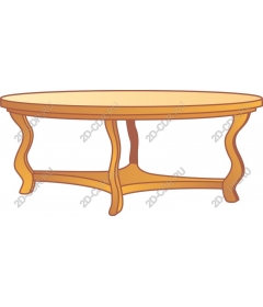  Elegant oval coffee table