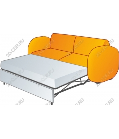  Stylish orange sofa bed