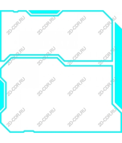 Turquoise modern frame