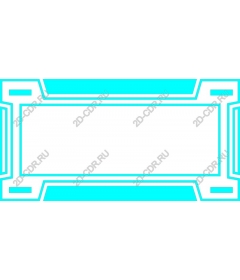 Geometric frame - Turquoise