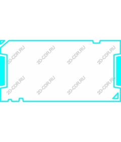  Digital frame with blue outline