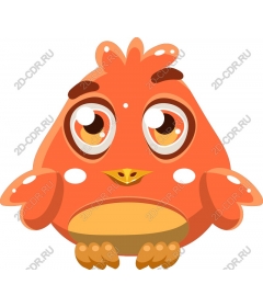  Adorable orange bird