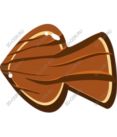  Stylized wooden fish