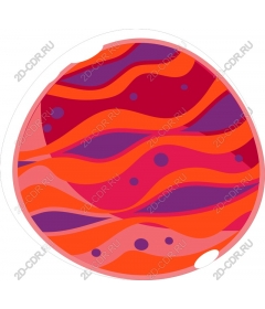  Egg with bold wave pattern