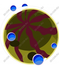 Abstract background with bubbles
