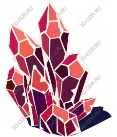  Bright crystal cluster