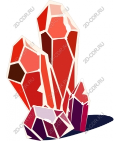  Bright red crystal