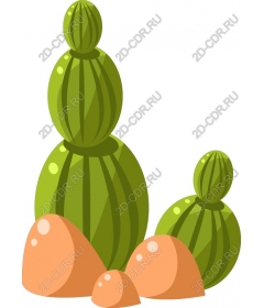  Stylized cactus