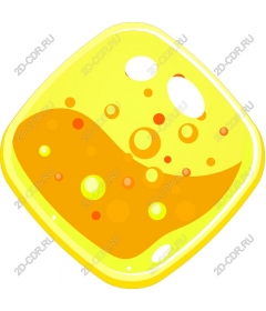 Yellow bubbly liquid