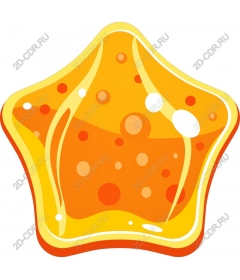  Fancy candy Orange Star