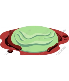  Bright green and red abstraction
