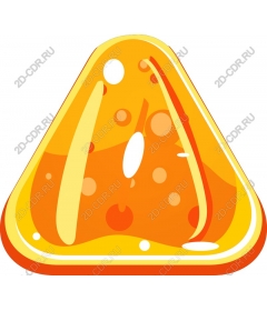  Bright orange triangle