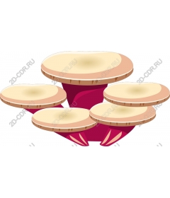  Stylized mushroom