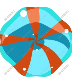 Swirling colorful clipart