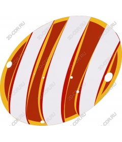  Bright striped egg