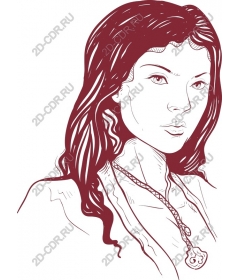  Elegant portrait of a young woman