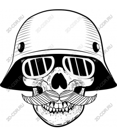Vintage skull soldiers