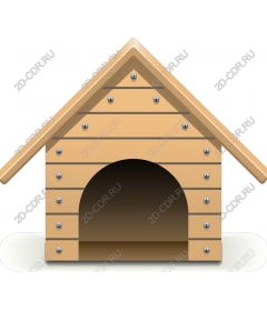  Cozy wooden dog house