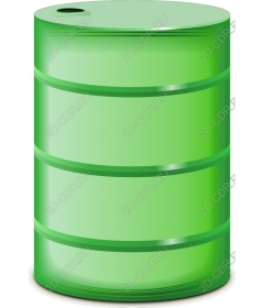 Green industrial barrel