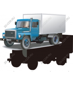  Classic blue delivery truck
