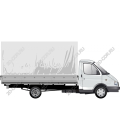 Truck with flatbed