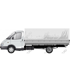 Truck with flatbed