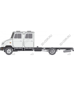 Truck with flatbed