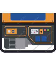 The control panel is a portable generator