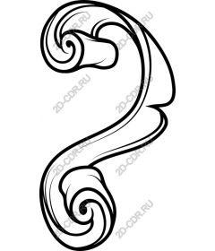  Elegant ornate scroll